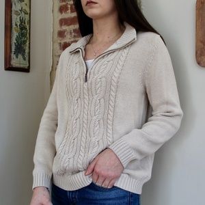 Vintage Quarter Zip Size L